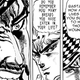 Image: JoJo’s Bizarre Adventure, volume 3, chapter 25. Zeppeli and Dio’s panels during the aforementioned “breads” exchange.